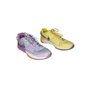 Women's Nike Ja 1 EYBL Nationals Size 8.5 Yellow Purple Mismatch FN6614-900